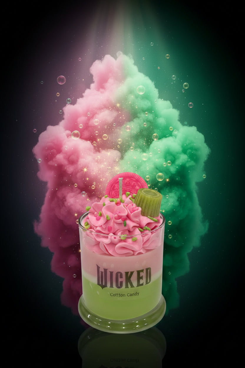 Wicked inspired Cotton Candy Candle