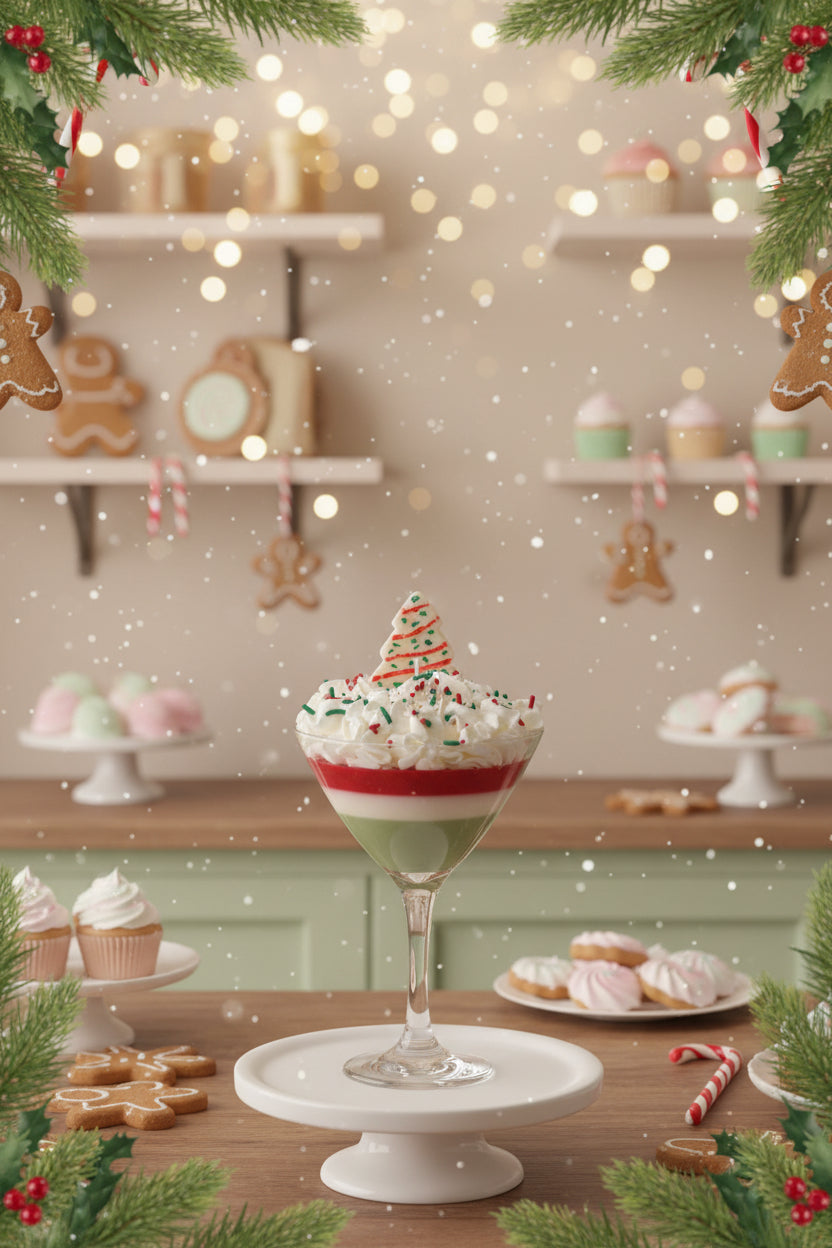 Christmas Tree Martini Candle