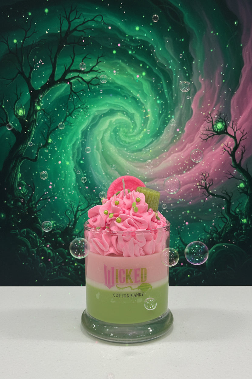 Wicked inspired Cotton Candy Candle